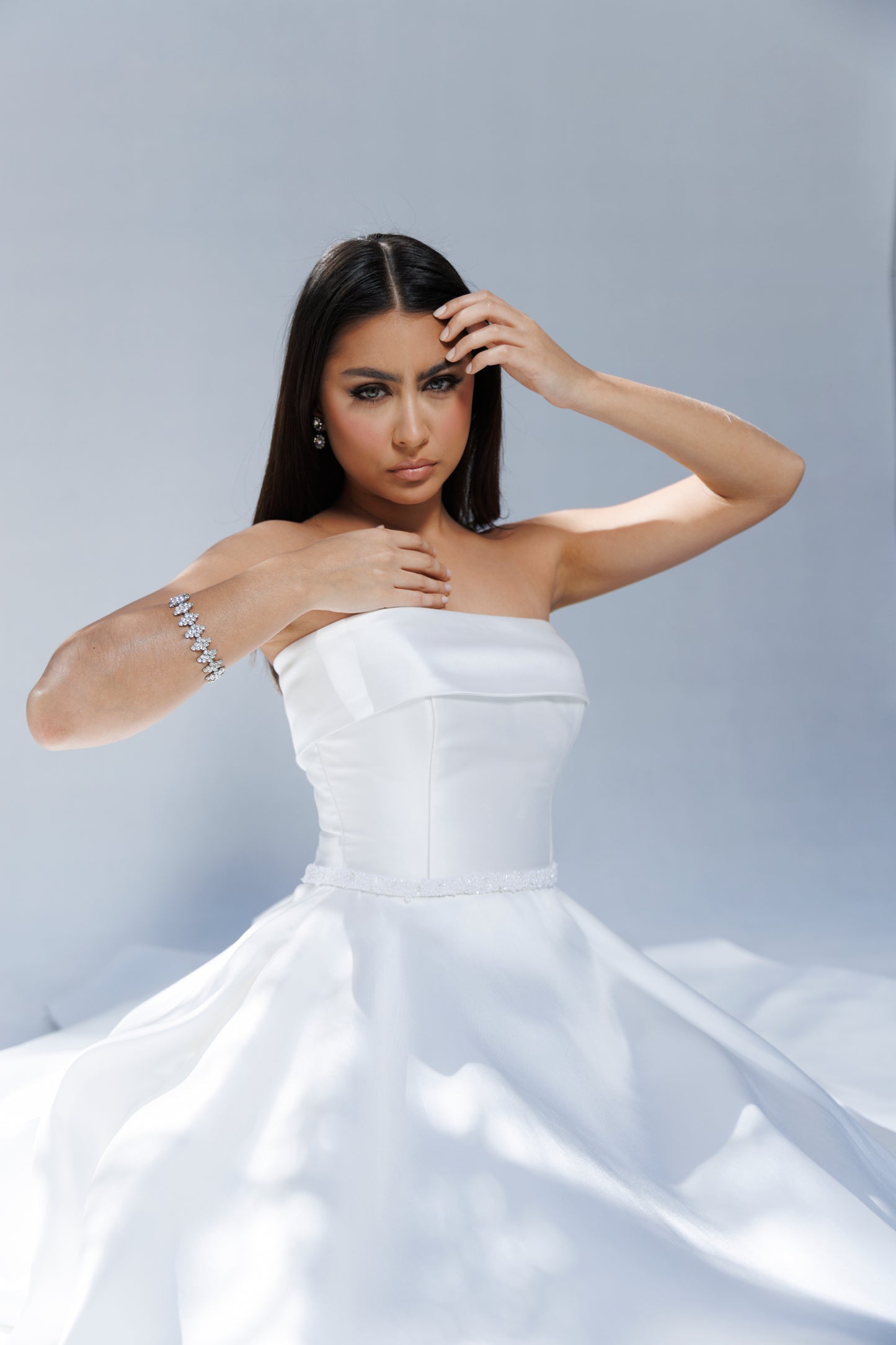 Pulseira de Cristais Florais Elegante